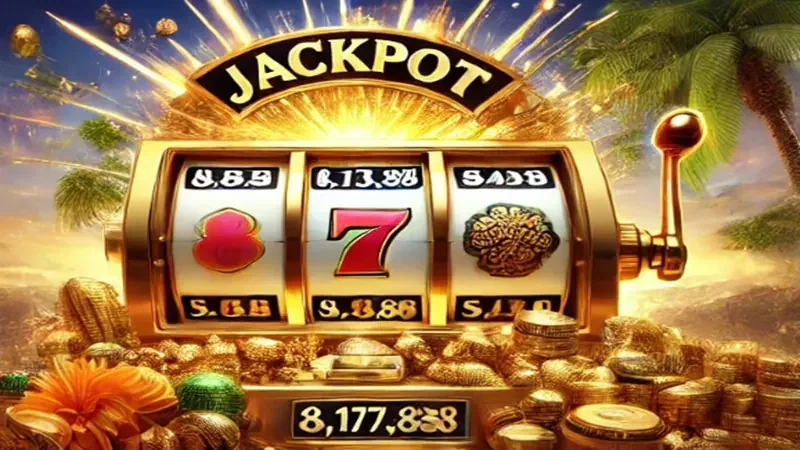 Tampilan permainan slot berwarna di D200M